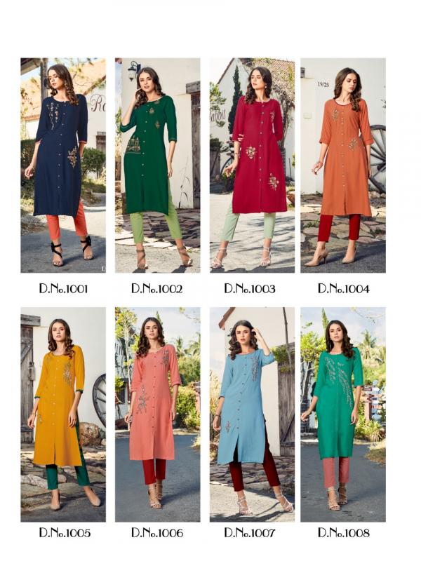 Baanvi Marigold 1-Rayon-Kurti